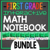 Interactive Math Notebook for 1st grade {BUNDLE: Daily ent