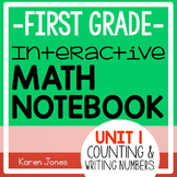 Interactive Math Notebook for 1st grade {Unit 1: Counting 