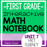 Interactive Math Notebook for 1st grade {Unit 7: Fact Fluency}