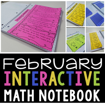 Preview of Interactive Math Notebook for February (Second Grade)