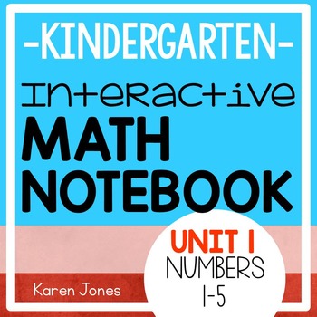 Preview of Interactive Math Notebook for Kindergarten {Unit 1: Numbers 1-5}