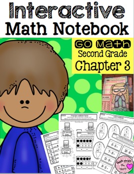 Preview of Interactive Math Notebook for Second Grade Go Math Chapter 3