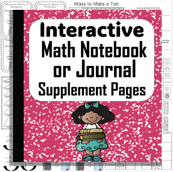 Preview of Interactive Math Notebook or Journal Supplement Pages K-5th Grade