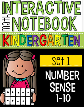 Preview of Interactive Math Notebooks Set 1:  Kindergarten Number Sense 1-10