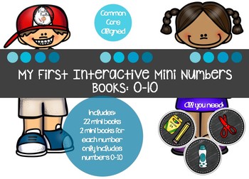 Preview of Interactive Math Number Books 0-10