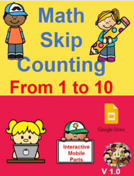 Preview of Interactive Math Skip Counting Mastery: 2 to 10 with Google Slides