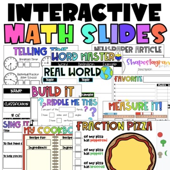 Preview of Interactive Math Slides | 3rd Grade Standards | Digital Math Activities