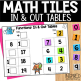 Math Tiles Functions In & Out Tables