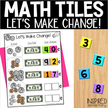 Preview of Math Tiles Making Change