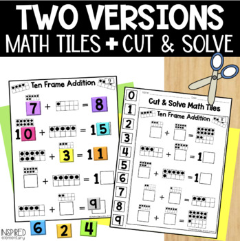 Interactive Math Tiles Ten Frame Addition By Inspired Elementary