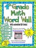 Interactive Math Word Wall - Grade 4