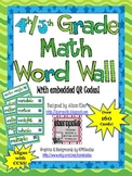 Interactive Math Word Wall - Grades 4 & 5 Combo Pack