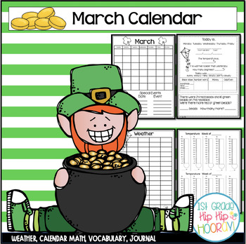 March Daily Calendar/Weather Activities...Math review and practice!