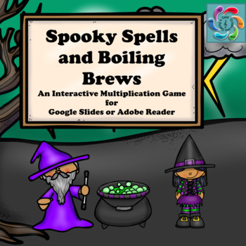 Preview of Interactive Math game-Multiplication Spooky SpellsBoilingBrews