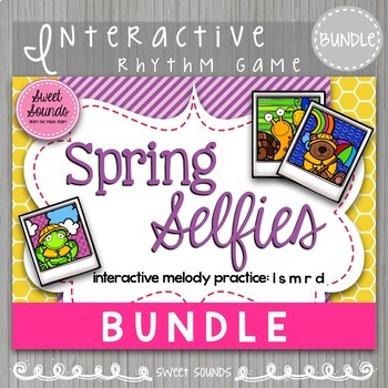 Preview of Interactive Melody Games - Spring Selfies Bundle - la so mi re do