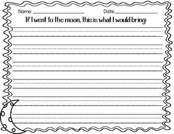 Interactive Moon Writing Freebie! by Brogan's Bits | TpT