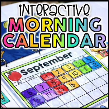 Preview of Interactive Morning Calendar Binder | Days of the Week | Months of the Year