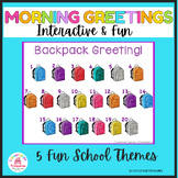 Interactive Morning Greetings -School Theme Set 2