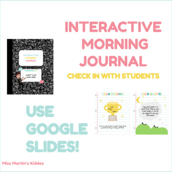 Preview of Interactive Morning Journal