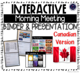 Interactive Morning Meeting BUNDLE with Real Photos CANADI