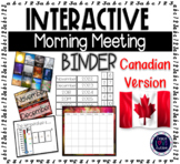 Interactive Morning Meeting Binder CANADIAN VERSION