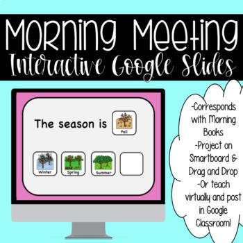 Preview of Interactive Morning Meeting (Google Slides)