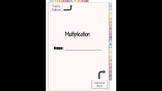 Interactive Multiplication Notebook - Digital