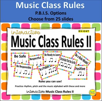 Preview of Interactive Music Class Rules II (P.B.I.S. Aligned)