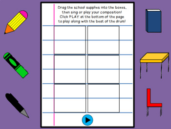 Preview of Compose a song! Back to School theme