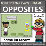 Interactive Music Game Same Different Music Opposites FREE