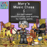 Interactive Music Game instruments Google Slides Mary's Mu