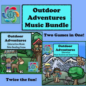 Preview of Interactive Music Games Bundle-Outdoor Adventures- distance learning