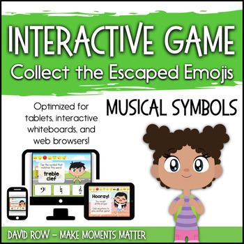 Preview of Interactive Music Games - Musical Symbols : Catch the Emojis!
