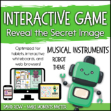 Interactive Music Games - Robot Instruments: Reveal the Se