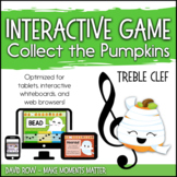 Interactive Music Games - Treble Clef : Collect the Pumpkins!