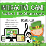 Interactive Music Games - Treble Clef : Collect the Shamrocks!