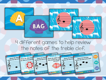 Interactive Music Games - Treble Clef : Shark Attack!