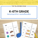 Kindergarten-6th Grade Music Interactive Notebook Bundle -