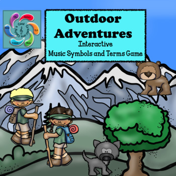 Preview of Interactive Music Game Symbols Google Slides Outdoor Adventure distance learning