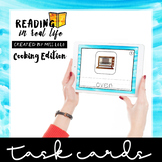 Interactive, No Print Cooking Task Cards {Reading in Real Life}