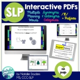 Interactive No Print PDF Bundle for SLPs