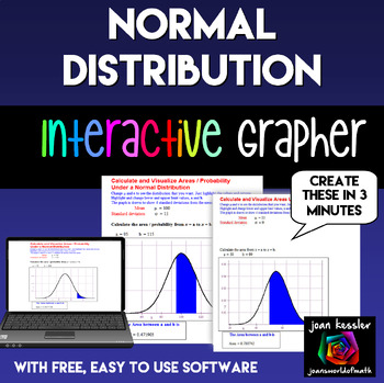 Preview of Statistics Interactive Normal Distribution App with Free software