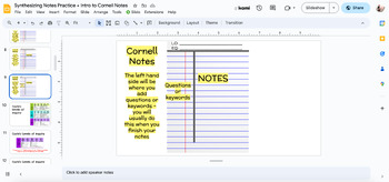 Preview of Interactive Note-Taking Skills: Introducing Cornell or Focus Notes