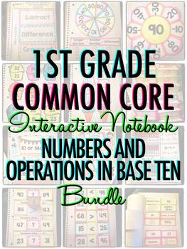 Preview of Interactive Notebook: 1st Grade CCSS Numbers and Operations in Base Ten BUNDLE