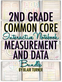 Preview of Interactive Notebook: 2nd Grade CCSS Measurement and Data BUNDLE