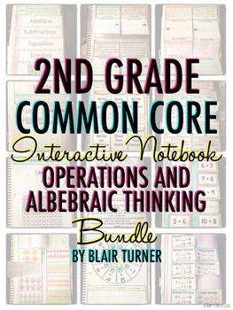 Preview of Interactive Notebook: 2nd Grade CCSS Operations and Algebraic Thinking BUNDLE