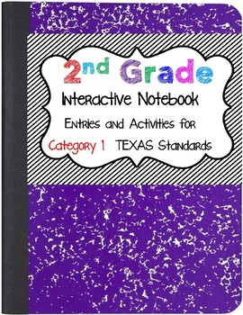 Preview of Interactive Notebook - 2nd Grade Math - Texas Standards