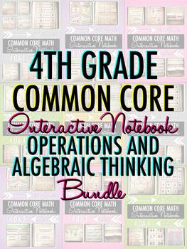 Preview of Interactive Notebook: 4th Grade CCSS Operations and Algebraic Thinking BUNDLE