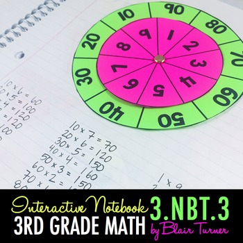 Preview of Multiplying by Multiples of 10 Interactive Notebook {3.NBT.3}
