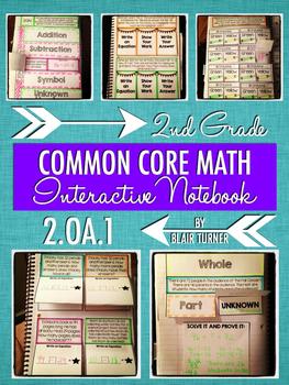 Preview of Interactive Notebook Activities - Addition/Subtraction Word Problems {2.OA.1}
